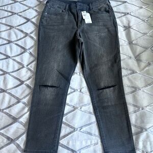 Express Dark Gray Skinny Jeans for Men
